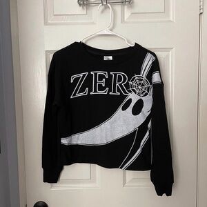 Disney Zero nightmare before Christmas cropped pullover